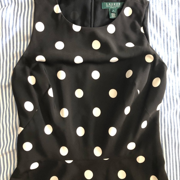 Knee length vintage Ralph Lauren polka dot dress - Picture 6 of 6